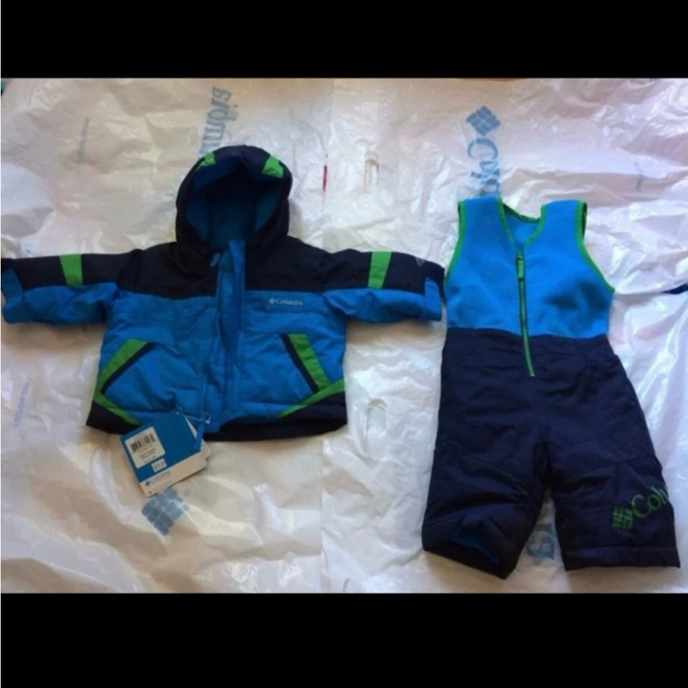 NWT Columbia Boys Buga Set Snowsuit, 6m